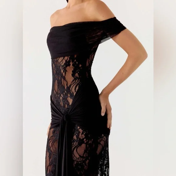 New Peppermayo black lace maxi dress - Picture 4 of 6